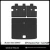 3D All-Weather TPE Floor and Trunk Mats for 2026 Chery iCAUR ICAR V27 with Carbon Fiber Texture Backrest