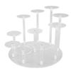 Cupcakes Display Stand 10 Columns Acrylic Transparent Dessert Table Display for Party