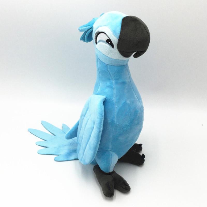 12in BLU & Jewel 2PCS Rio Plush Toy Parrot Bird Stuffed Animal Doll for Kids Gift