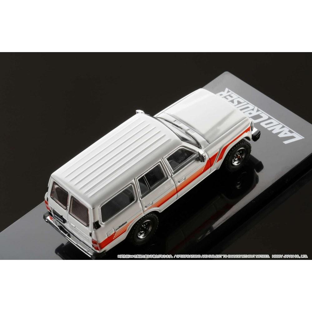 Hobby JAPAN 1/64 Toyota Land Cruiser 60 GX 1988 Finished Product HJ642039BW White Option Side Sticker