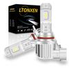 LTONXEN HB3 LED High Beam Vehicle Inspection Compatible, 6,500K, Integrated LED Bulb, Fanless, Quiet, Built-in Noise Cancellation, Set of 2