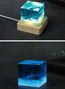 Cube Ocean Whale Resin Lamp High-end Desktop Decoration Ornament Commemorative Gift Resin Handicraft Gift
