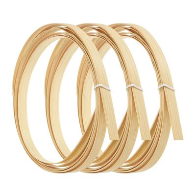 PATIKIL Weaving Bamboo Strips, 11mm X 3m, 3 Pieces, Thin Flat Rattan Cane Reed for Basket Weaving, DIY Crafts, Natural Color