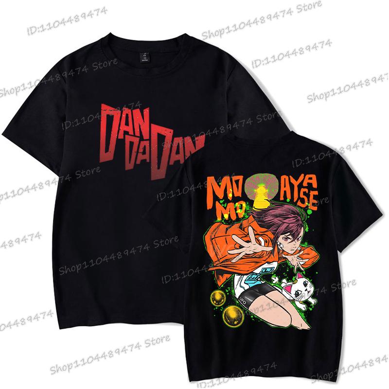 Dandadan Momo Ayase Tričko Cosplay Komiksové Dárky Exkluzivní Tričko Pánské Dámské Módní Kulatý Výstřih Oboustranný Dandadan Topy Trička