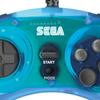 SEGA Mega Drive Arcade USB Clear Blue -bit 8-Button Pad,