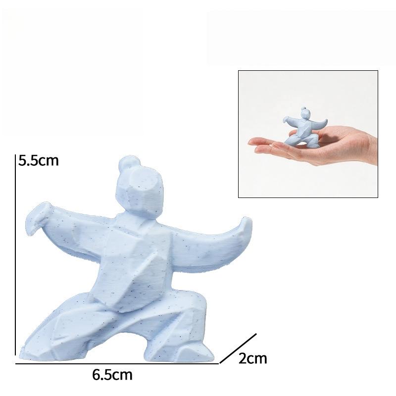 

New 1Pcs Landscape Rockery Decoration Crafts New Chinese Martial Arts Figure Kung Fu Home Desktop Tea Table Creative Ornaments