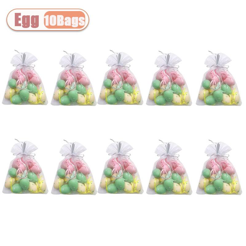 3*4cm Mini Easter Eggs for Tree Basket Home Decoration Perfect Easter Gifts Holiday Party Ornaments Craft Supplies