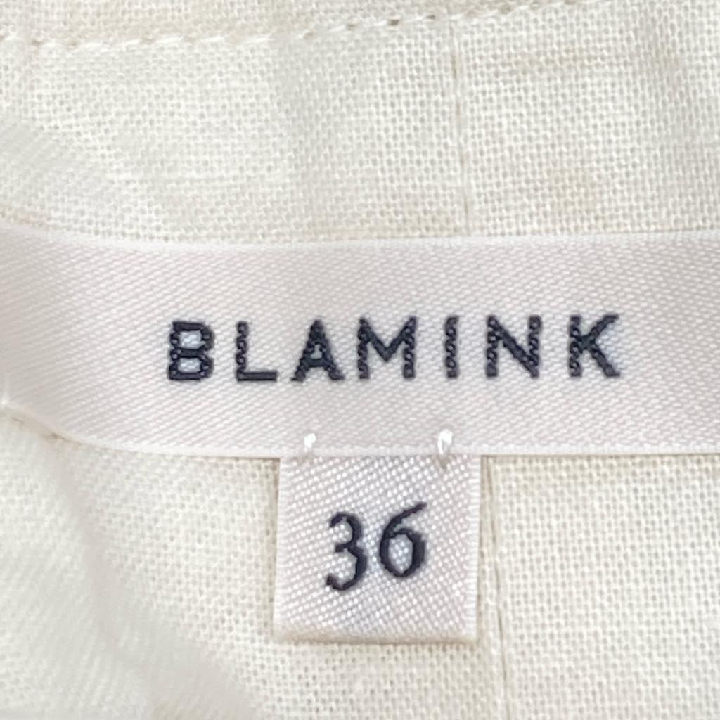 BLAMINK 23Stainless Steel Cream 7924-230-0343 Linen Blend Maxi Long Skirt Skirt 36 creamUsed