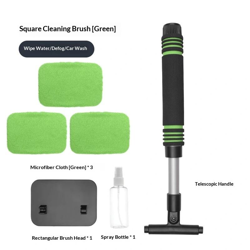 2026 New Car Windshield Cleaning Brush Set Microfiber Telescopic Window Glass Cleaner Car Window Cleaner Window Scraping Mist
