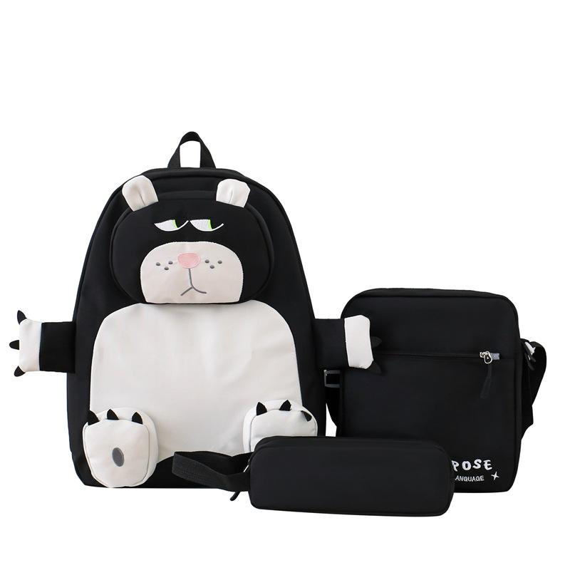 New Schoolbag Cute Large Capacity Schoolbag Women Japanese Ins Ugly Cute Backpack Niche Cartoon Elementary School Backpack