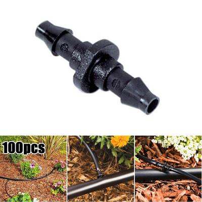 100 Pack Garden Barb Quality Drip Irrigation Tubing Dripline Coupling-Connector