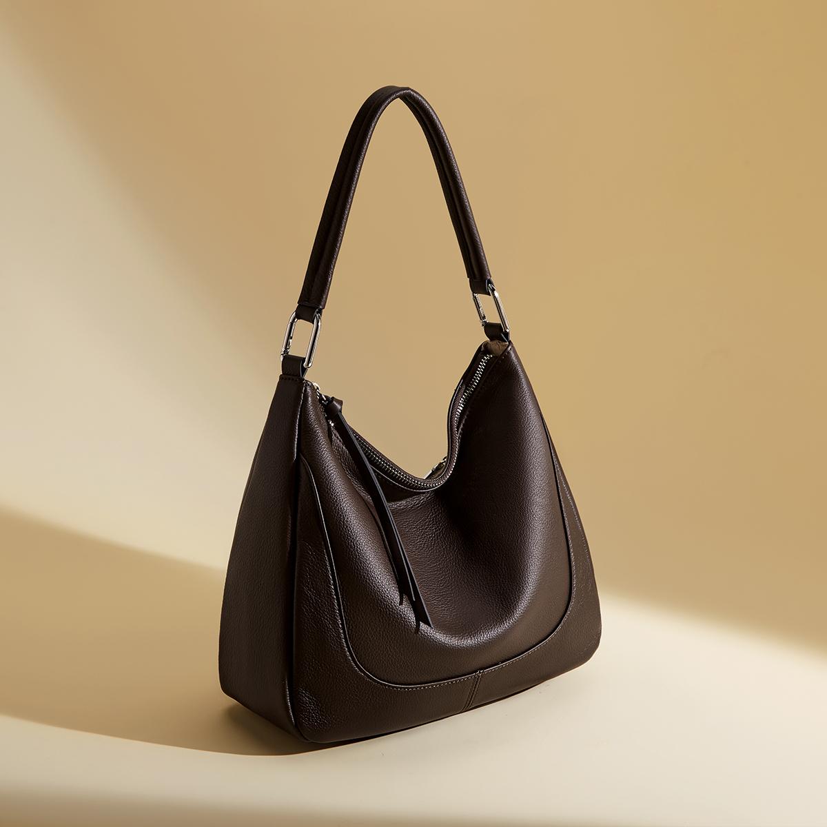 

FOXER Women s Shoulder Bag Genuine Leather Cross Body Bag 2026 New Large Capacity Fashion Hobo Bag Commute Travel