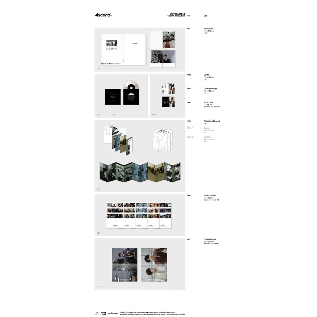 [Pre-order] ZEROBASEONE - 6th Mini Album [ASCEND-] (Online Benefit)