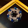 High-End Light Luxury Flower Brooch Female Heavy Industry Design Sense Animal Brooch Diamond Corsage Coat Clothing Accessories