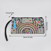 Vintage Ethnic Style Embroidered Clutch Bag Retro Wallet Clutch Bag Female Handbag Dinner Carrying Bags Phone Bags