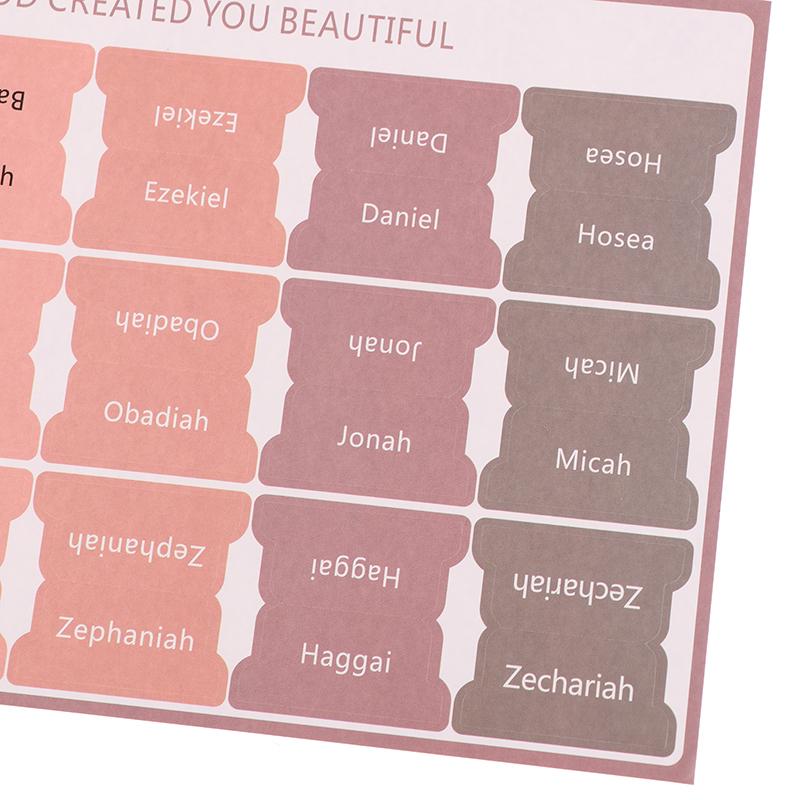 Mr. Pen- Bible Tabs 5 Tabs Boho Theme Laminated Bible Tabs For Women And Men Bible Tabs For Study Bible Bible Index Tabs