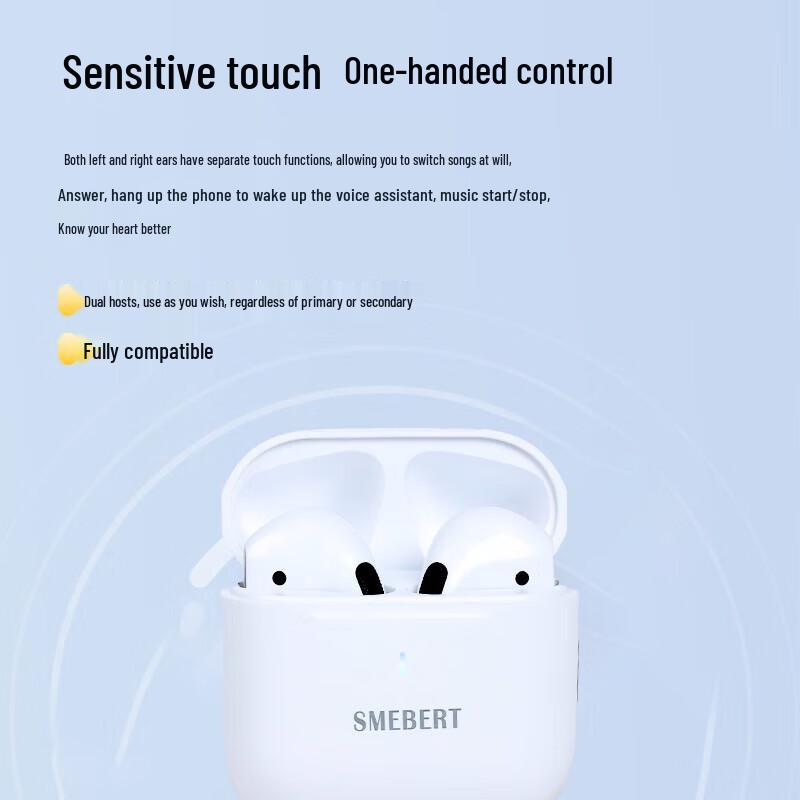 SMEBERT X1 Wireless Noise-Cancelling Bluetooth Earbuds