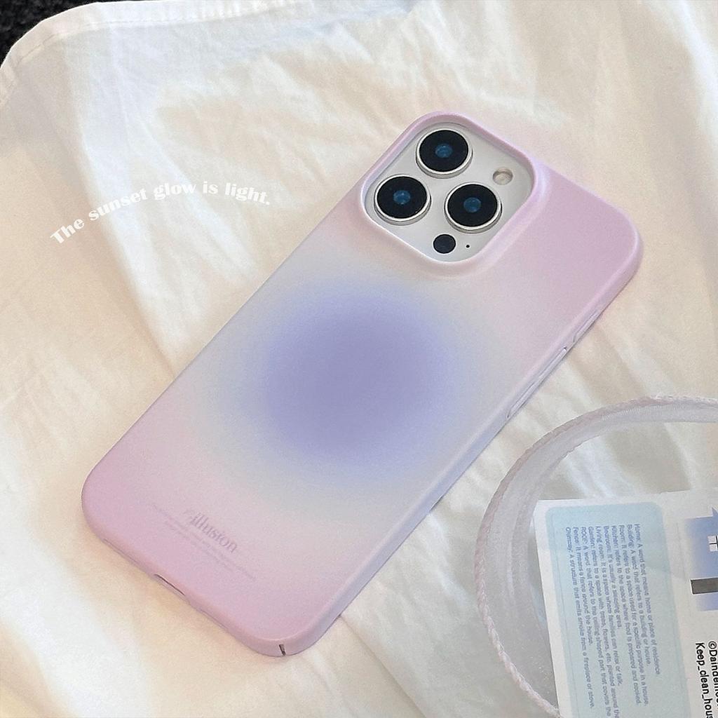 Film Shell for IPhone16 Mobile Phone Case for Apple For15promax Gradient Frosted 14 Simple 13 Japanese and Korean Style 17