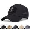 Cappellini da Baseball Traspiranti con Etichetta Ricamata Teschio Unisex per Primavera e Autunno, Regolabili, Casual da Esterno, Cappello Parasole