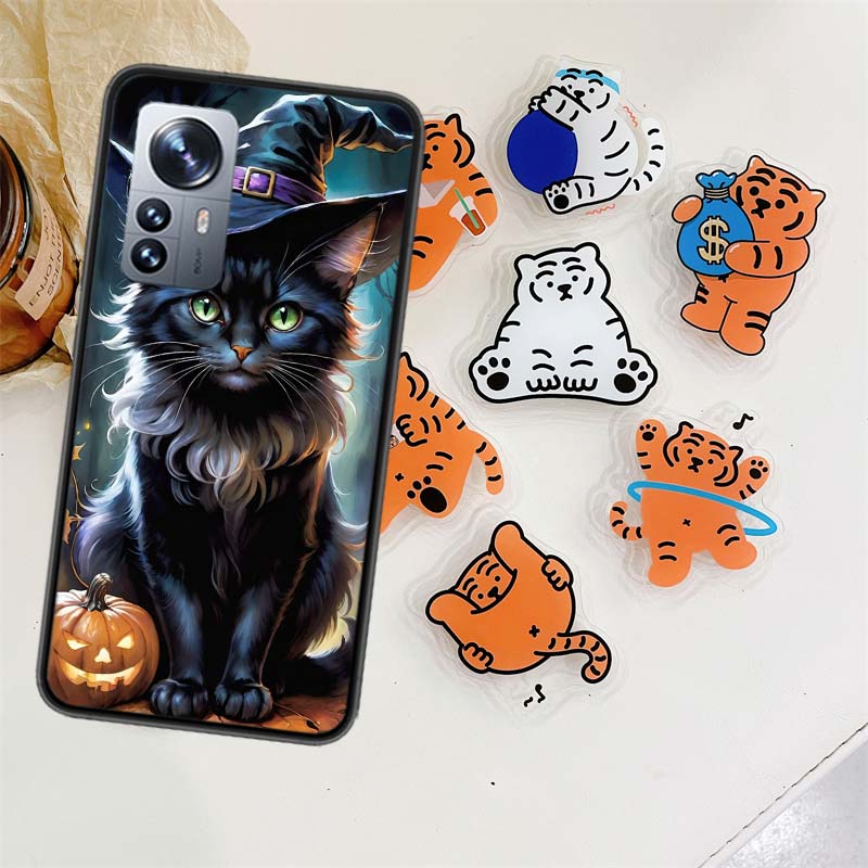 Halloween Magic Cat Phone Case For Xiaomi Poco X7 X6 M8 M7 M6 M4 M3 X4 Pro F7 Ultra M5S Mi 14 14T 15 15T 12T 10T Pro 12S 12 11 L