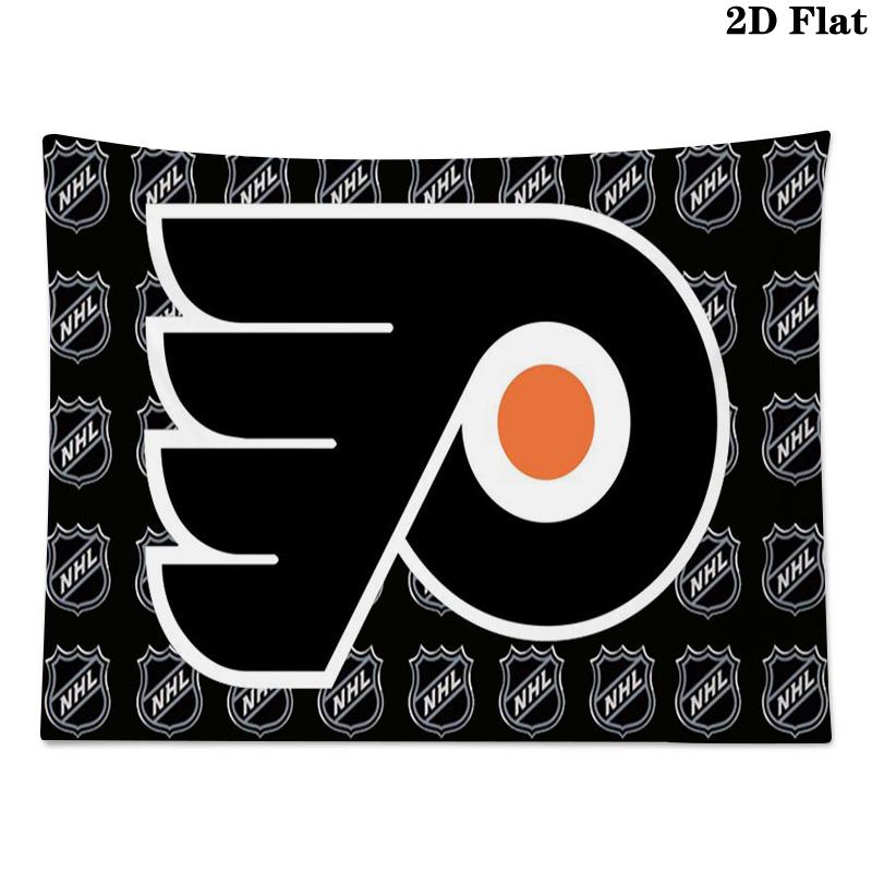 Philadelphia Flyers Logo Wall Tapestry Aesthetic Wall Hanging Printed Fabric Blanket Decorative Tapestries for Bedroom Living Room Home Decor