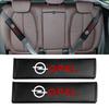 1/2Pcs For OPC Astra Vectra Corsa Zafira Insignia Mokka Car Logo Seat Belt Protector Cover Safety Strap Shoulder Guard Pad