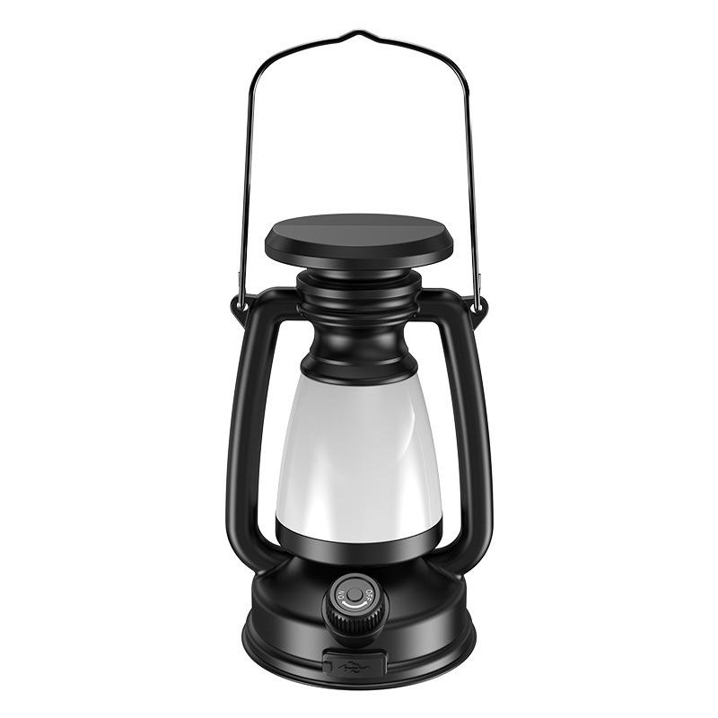 Rechargeable Retro Solar Camping Lantern: Outdoor/Indoor Decorative Desk & Emergency Light