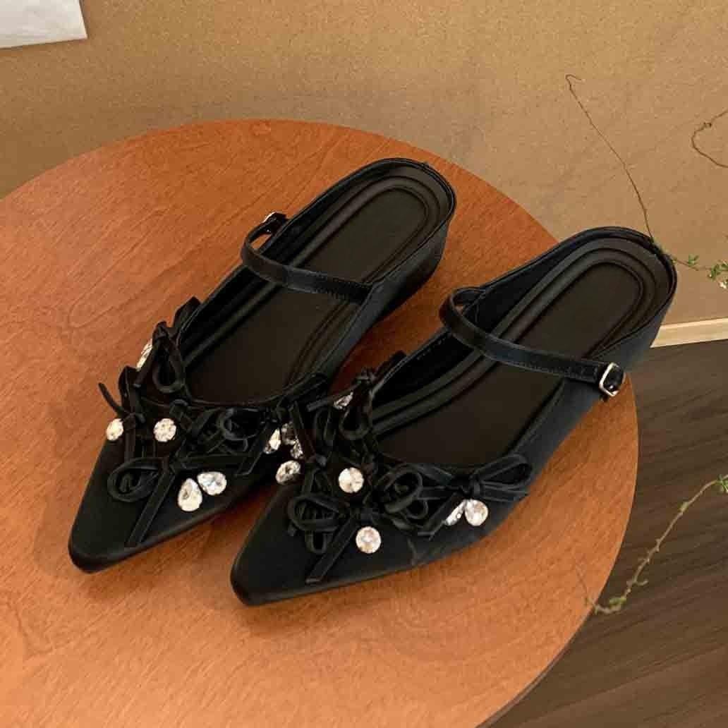 

Внутренние увеличивающие рост серебряные головные полушлепанцы женские летние для улицы французская ниша высокий класс толстая подошва Мэри Джейн одинарные туфли 40 чёрный