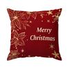 Christmas Reindeer Santa Claus Cushions Pillowcase Polyester Cushion Cover Throw Pillow Sofa Decoration Pillowcover Home Decor