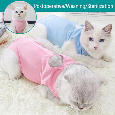 Shirt Weaning Anti-Licking Surgery Recovery Suit Pet Clothes Cat Vest Surgical Rehabilitation