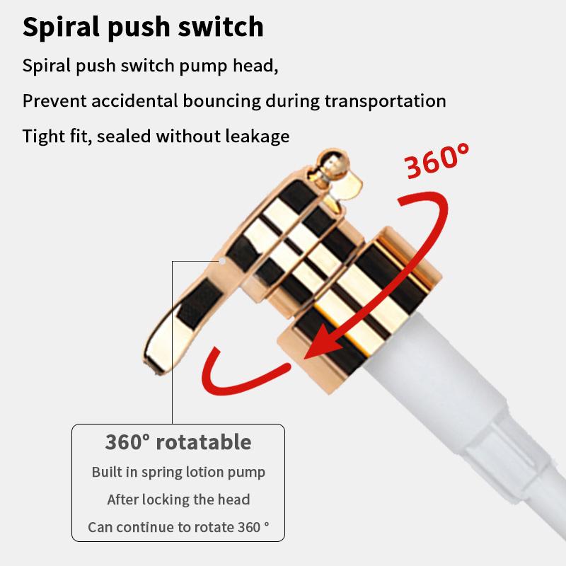 1/3 Pcs Plastic Soap Pump Liquid Dispenser Head Push Type With 32 Thread Bath Bottle Press Nozzle Lotion Tube For Bath Accessory