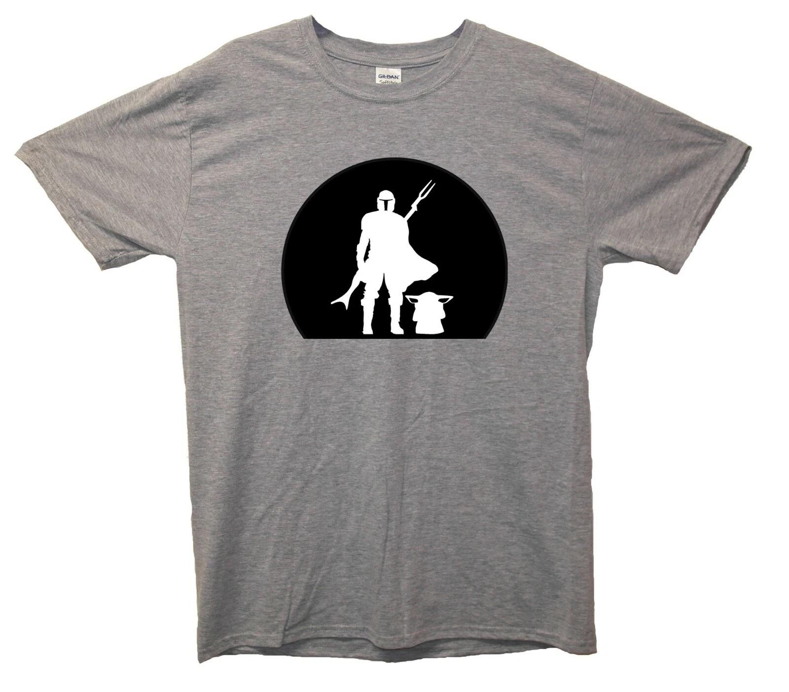 Mando Grogu Silhouette T-Shirt (Star Wars Mandalorian Inspired) M