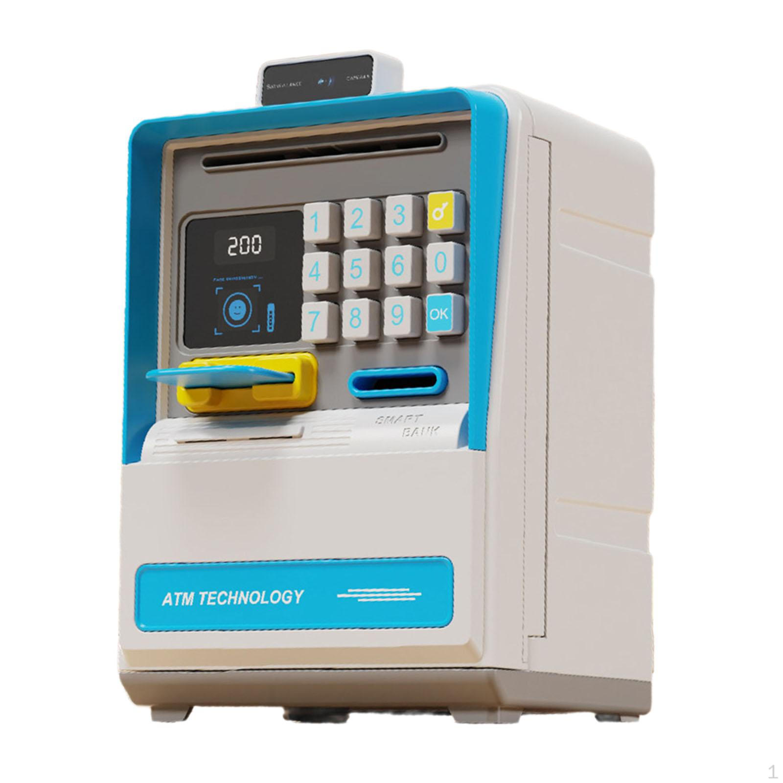 

Электронная копилка ATM, Креативные подарки, Маленькая банка, Контейнер для денег для мальчиков и девочек синий