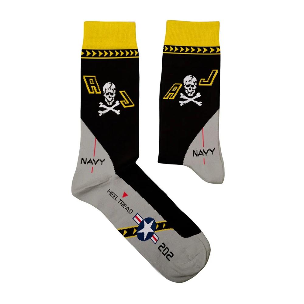 Heel Tread Unisex Adult Jolly Roger Socks