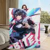 Game Ellen Joe Zenless Zone Zero Shark Cute Flannel Warm Soft Plush Blanket For Sofa Living Room Hogar Bedroom Travel Gift Home