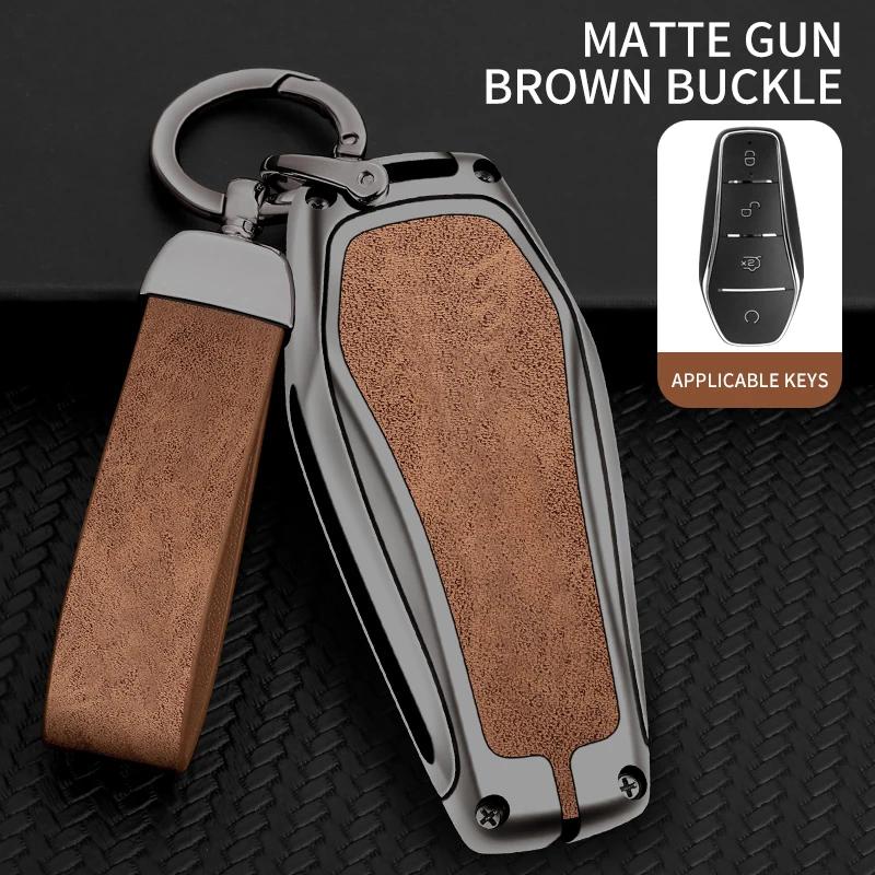 Interior Mouldings Car Key Case for BYD Atto 3 Seal U Dm I Song Plus Dolphin Han EV Tang DM Qin Plusdmi Keychain Key Cover Shell