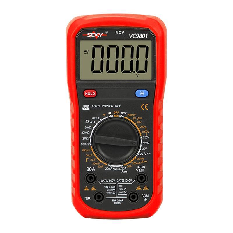 Shengde VC9801 High-Precision Intelligent Digital Multimeter
