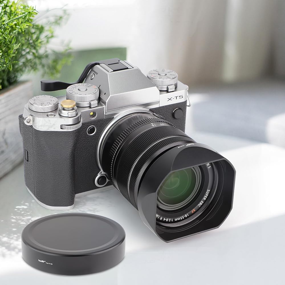 Haoge LH-X13B Bayonet Square Metal Dedicated Lens Hood for Fujinon XF 18-55mm F2.8-4 R LMOIS Lens and Fujinon XF 14mm F2.8 R Lens (with X-Pro3 XT30 XT