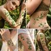 Nostalgie Fake Vine Tattoos, Waterproof Leaf Temporary Stickers, Green Plant Ivy Body Art for Women Girls, Boho Festival Decor