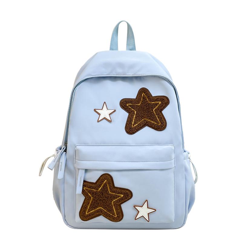 Schoolbag Schoolbag Female Japanese Ins Cute Girl Niche Design Backpack Large Capacity Lightweight Casual Star Backpack