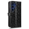For itel Super 26 Ultra Wallet Case Dot Pattern Imprint PU Leather Phone Cover with Wrist Strap