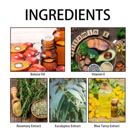 Natural Batana Oil for Hair Growth Strengthening Moisturizing Nourishing Repairing Dry Hair Prevent Hair Loss Eliminates Split Ends