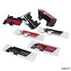 AABLB1 Badge Sticker For Volkswagen VW Rline Logo Tiguan L TAYRON TACQUA T-ROC X Bora Passat Touran CC Golf ABS Car Front Grille Emblem