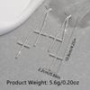 A Pair of Cross Shaped Long Tassels, New Popular Styles, New Chinese Tassel Butterfly High-end Earrings and Earrings