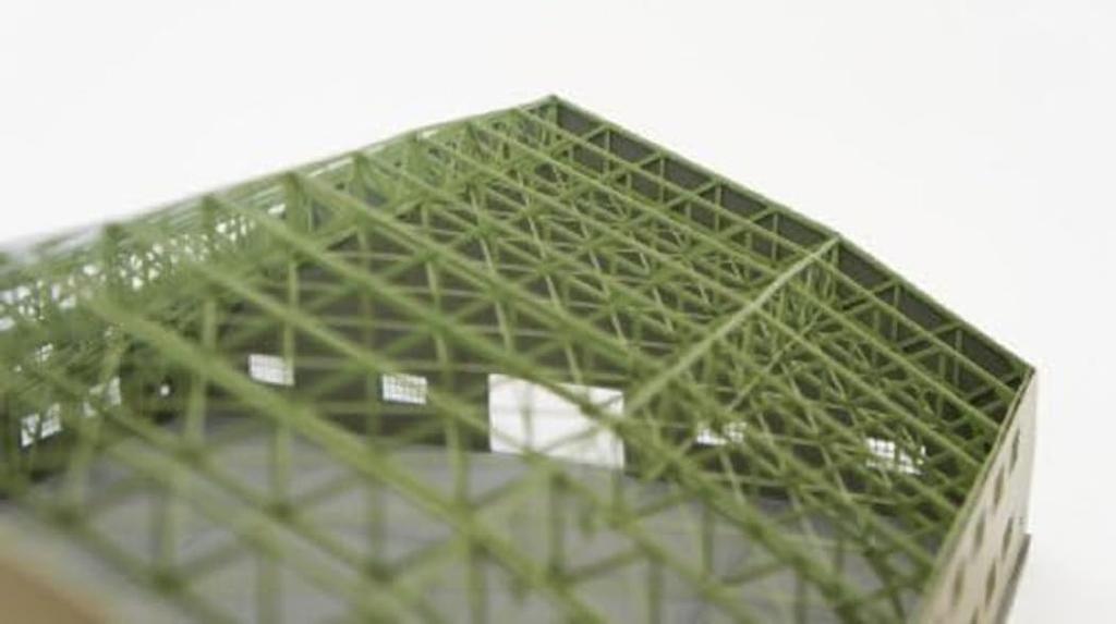 Kobaani Model Studio 1/144 Scale Frontline Series WWII Japanese Wooden Hangar Assembly Kit FS-001