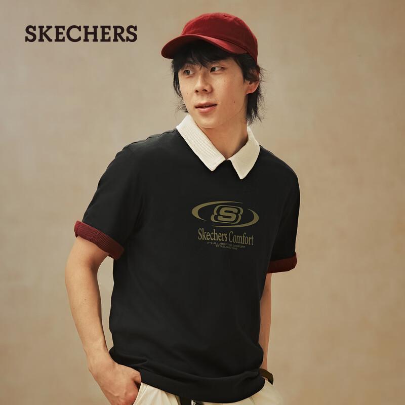 Skechers Unisex Knit Short Sleeve Anti-Bacterial Breathable T-Shirt L226U007