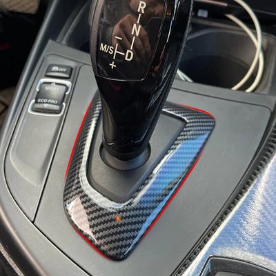 Carbon Fiber Style Center Console Shift Head Base Panel Plastic Suitable For BMW F21 F20 F22 F23 F30 F31 F32 F34 F33 F35 F36