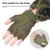 Soft Shell Tactical Gloves Half Finger Wear-resistant Non-slip Armor Outdoor Fighting Fitness Cycling Sports Half Finger Gloves