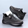 Men's shoes new rotating button men's casual shoes black commuter shoes platform outdoor sports shoes men