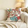 Cute Furry Fabulous Beasts  Square Double-Sided printed Pillow Case Bedroom Bedside Pillow Sofa Cushion Cover